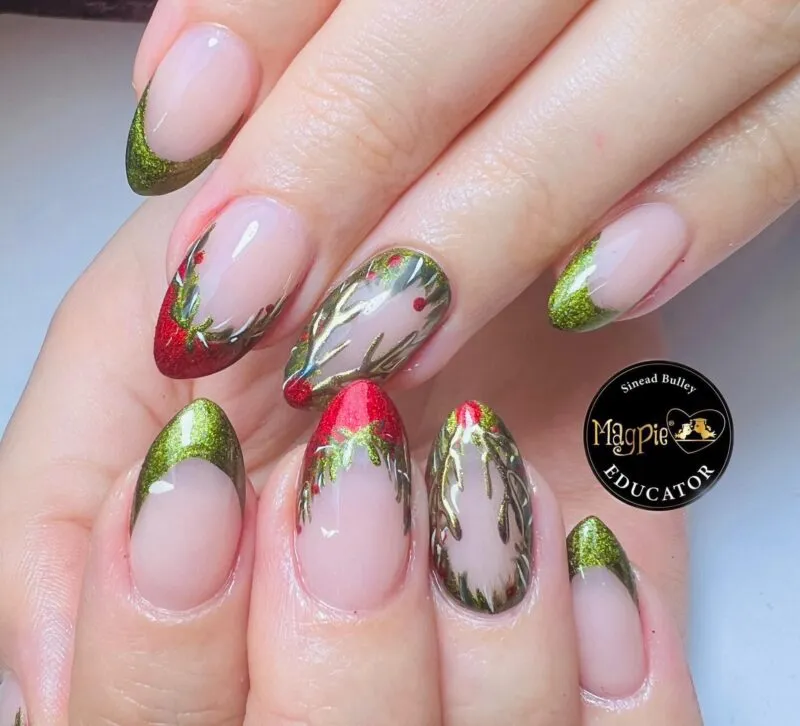 Indigo Nails Hunter neglechrome grøn
