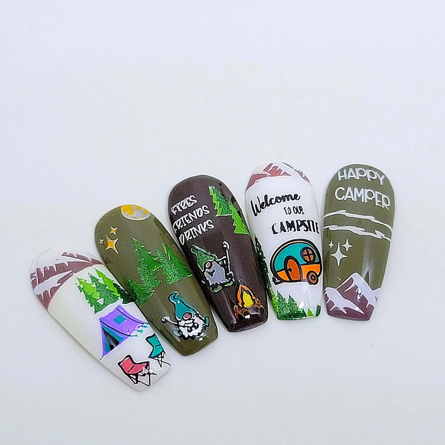 Clear Jelly Stamper Camping Gnomies CjS-265 stampingplade gnom