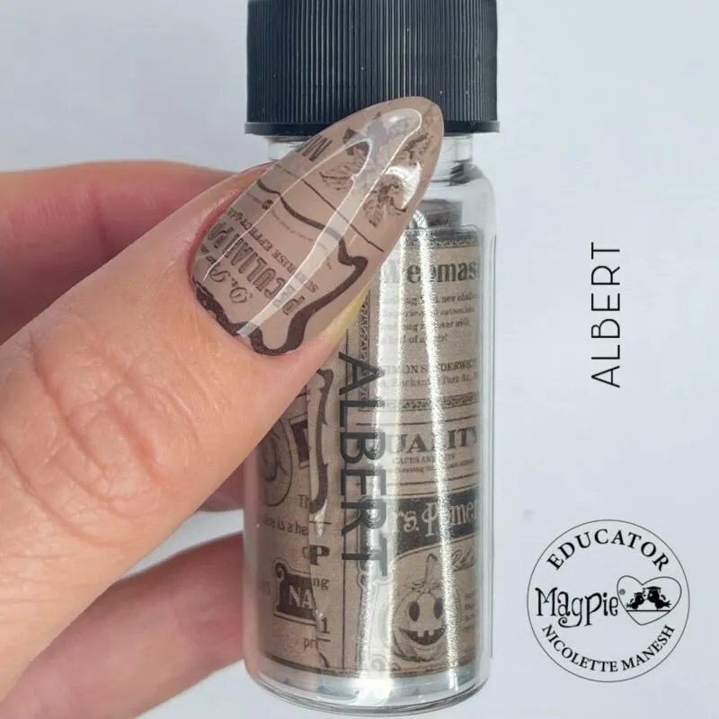 Indigo Nails Beautystones Albert neglefolie transfer effekt