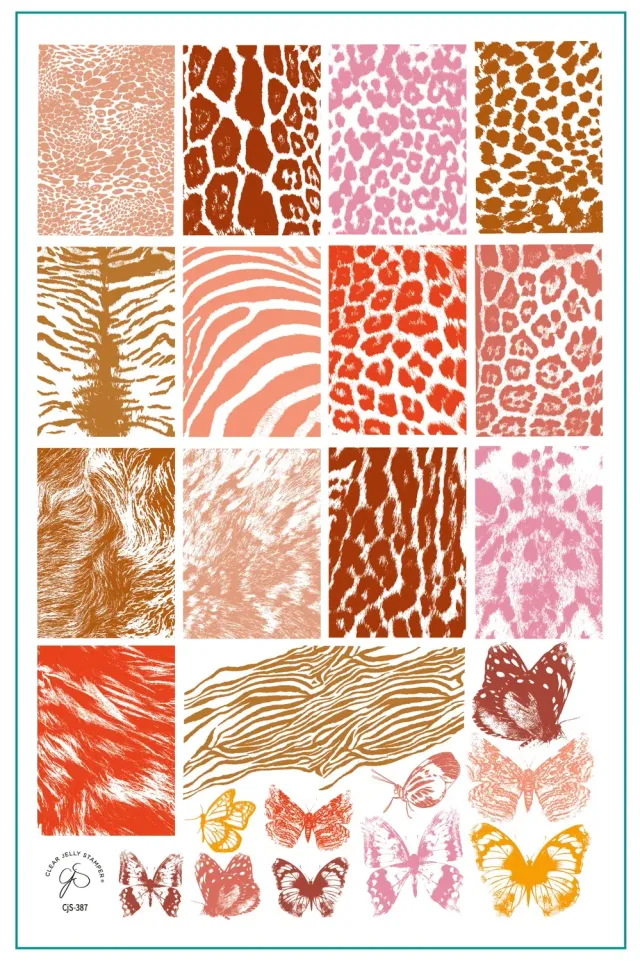 Clear Jelly Stamper CjS-387 stempelplade Fur-ever Flutter