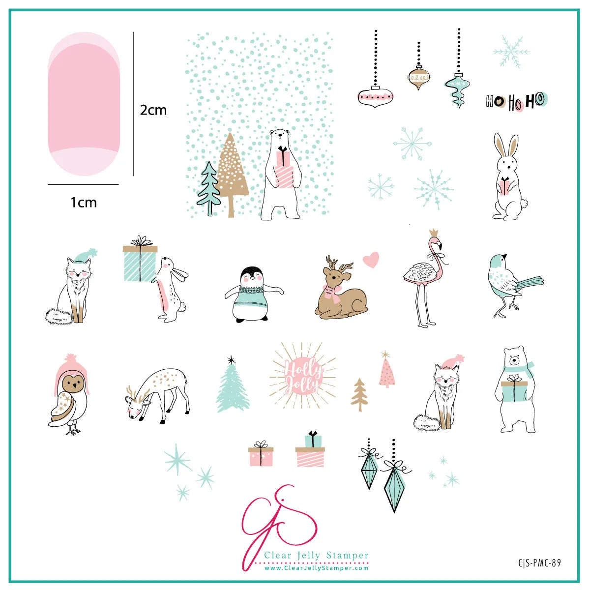 Clear Jelly Stamper Plate of the Month nov 2023 sæt 2 stk