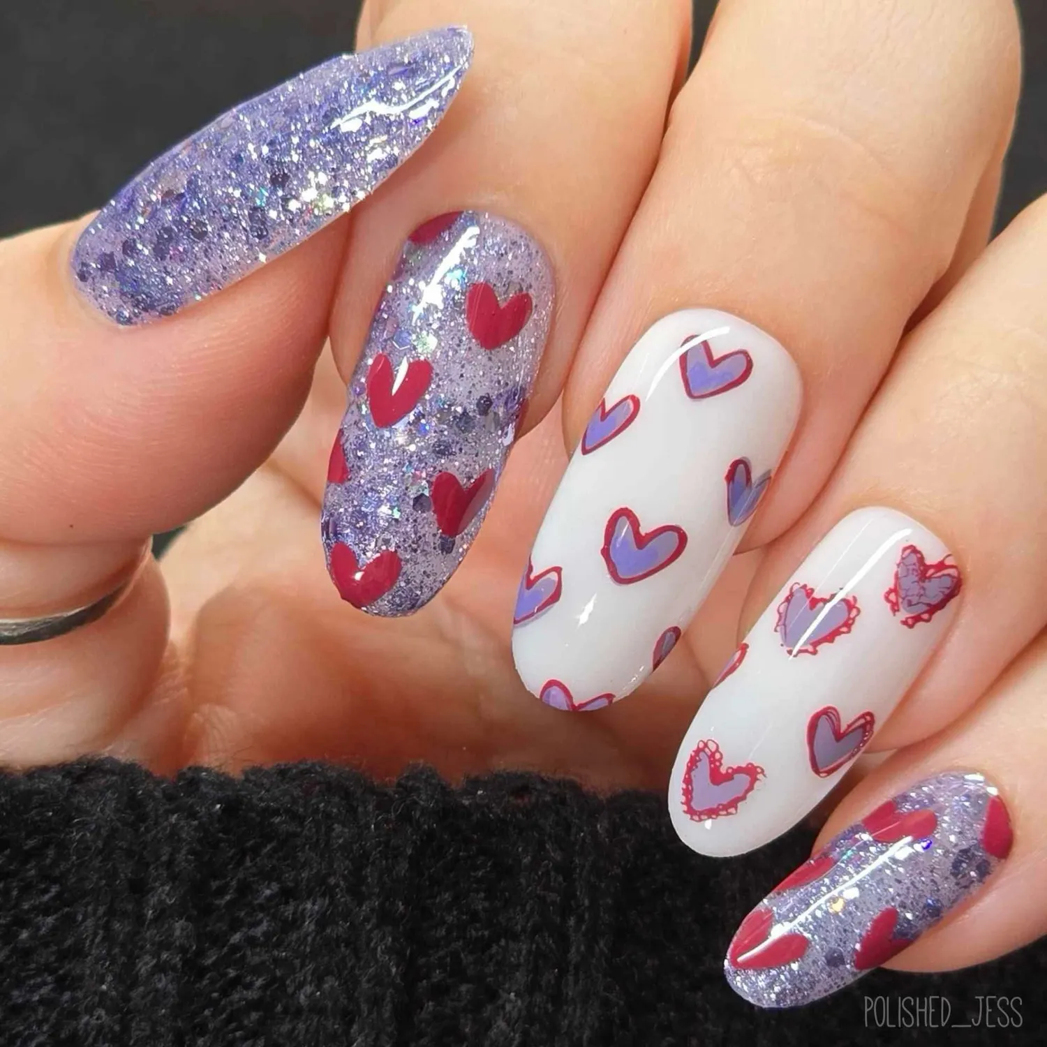 Clear Jelly Stamper CjSV-02 Super Cute Hearts stampingplade hjerter