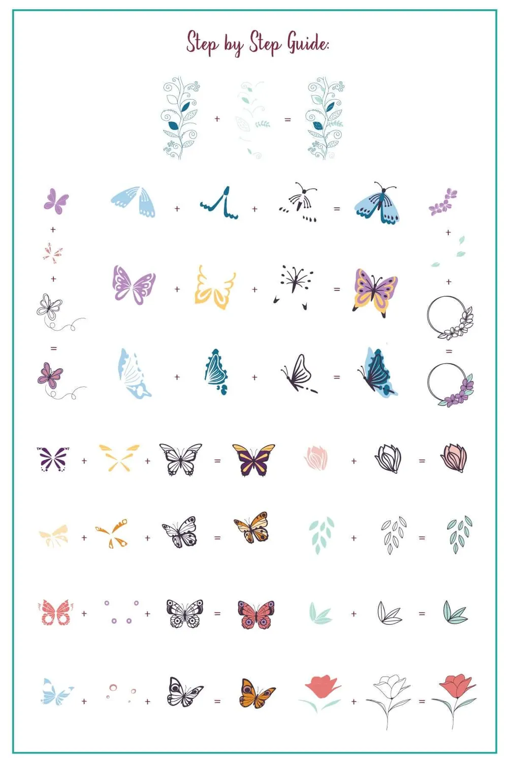 Clear Jelly Stamper Flutterby CjS-278 stempelplade sommerfugl