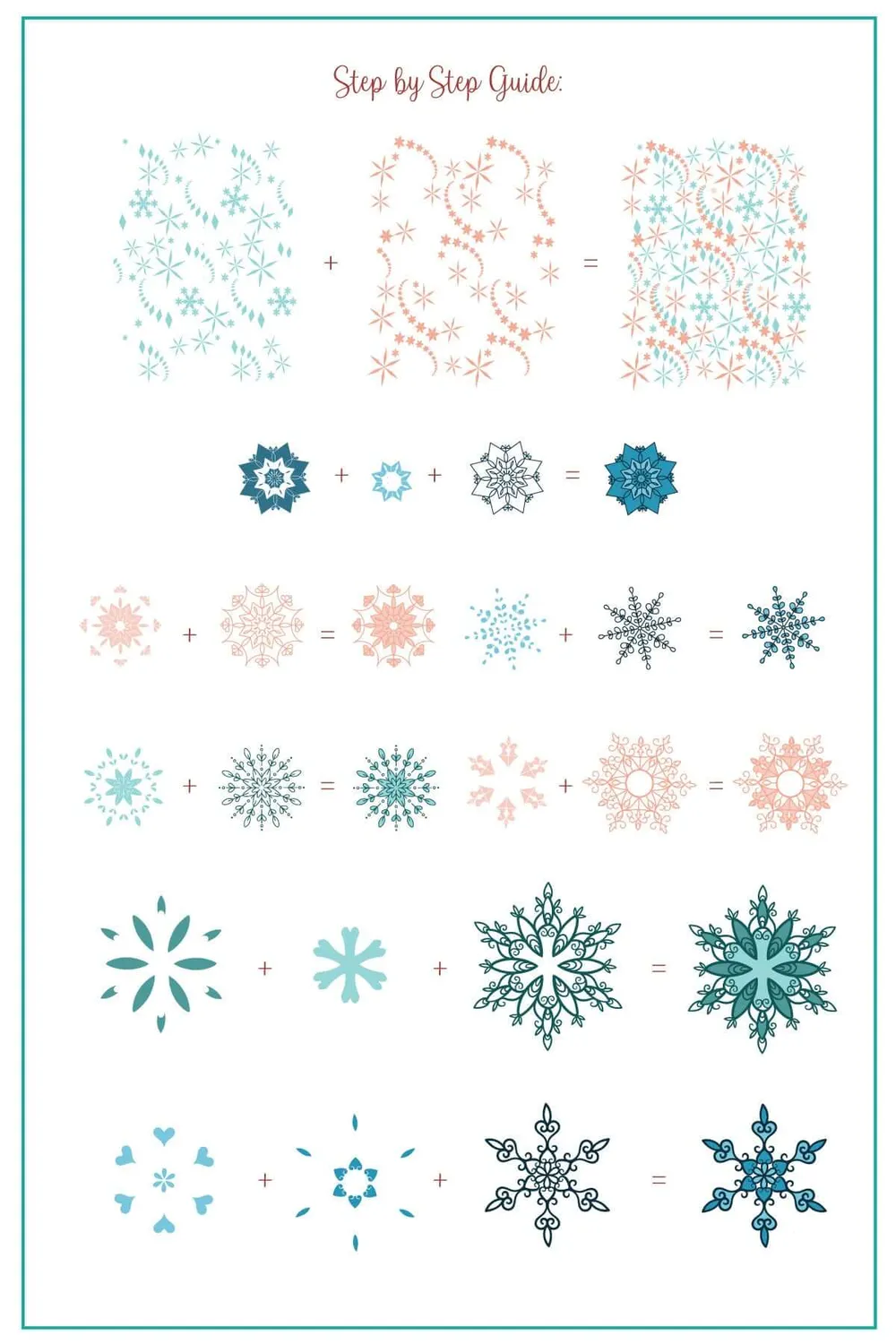 Clear Jelly Stamper 327 Frozen Lace stampingplade snefnug