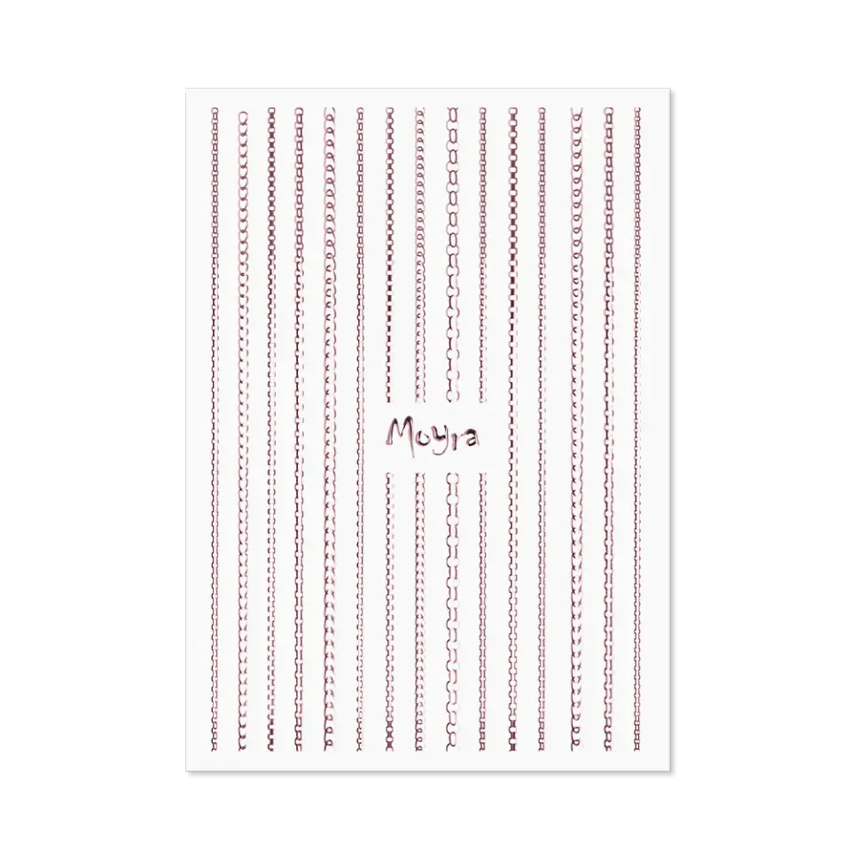 Moyra Nail Art Strips Chain No. 03 neglestrips rose gold