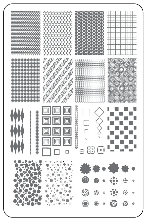 Clear Jelly Stamper LC-37 Chantel's Full Coverage stamping plade