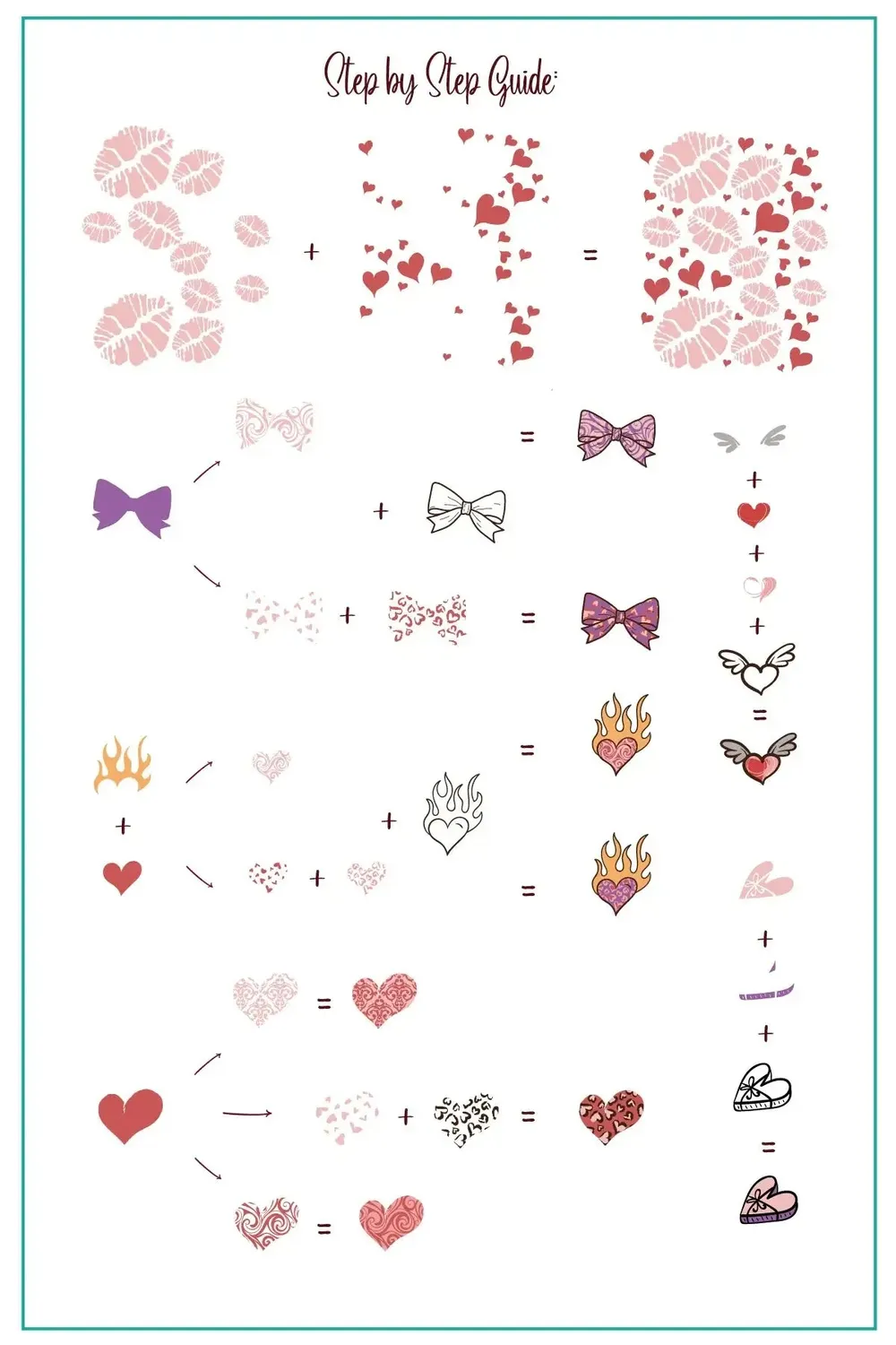 Clear Jelly Stamper With Love CjSV-35 stamping plate hjerter