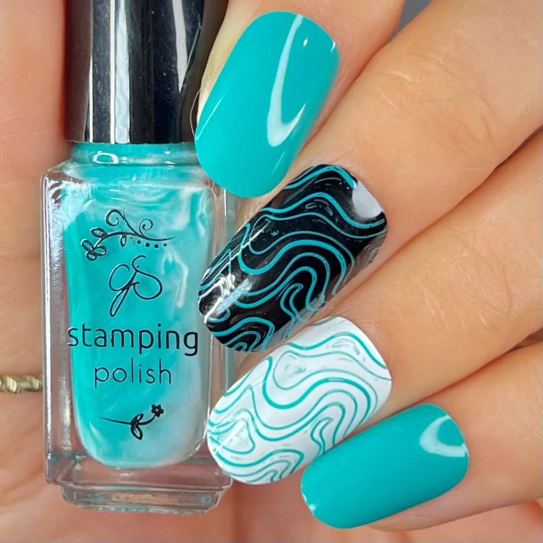 Clear Jelly Stamper 187 Surfs Up stempellak Teal 5 ml