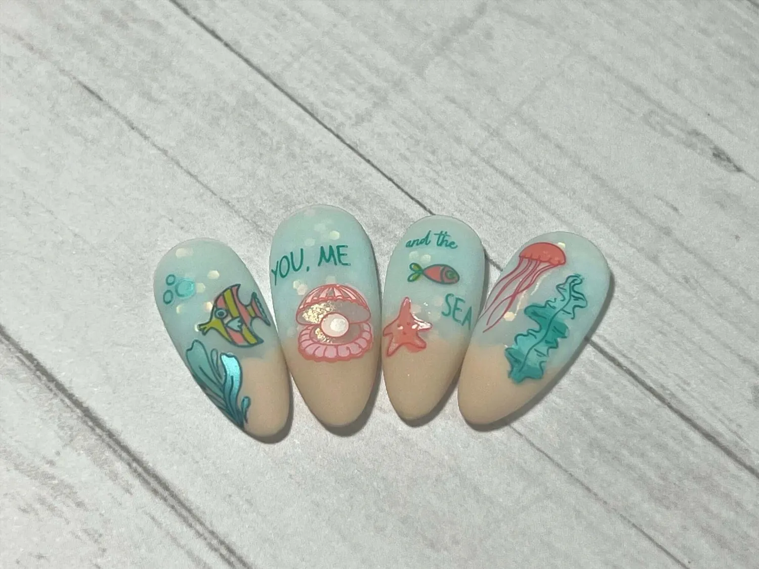 Clear Jelly Stamper CjS-277 You Me Sea stamping plade havmotiver