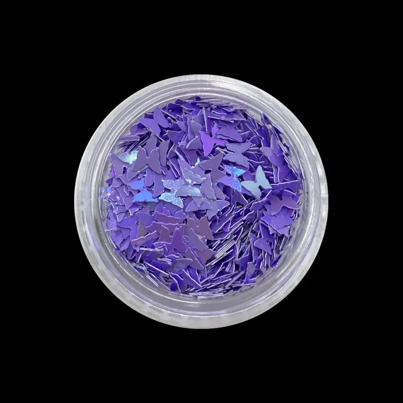 Indigo Nails Beautystones Butterfly Purple neglepynt