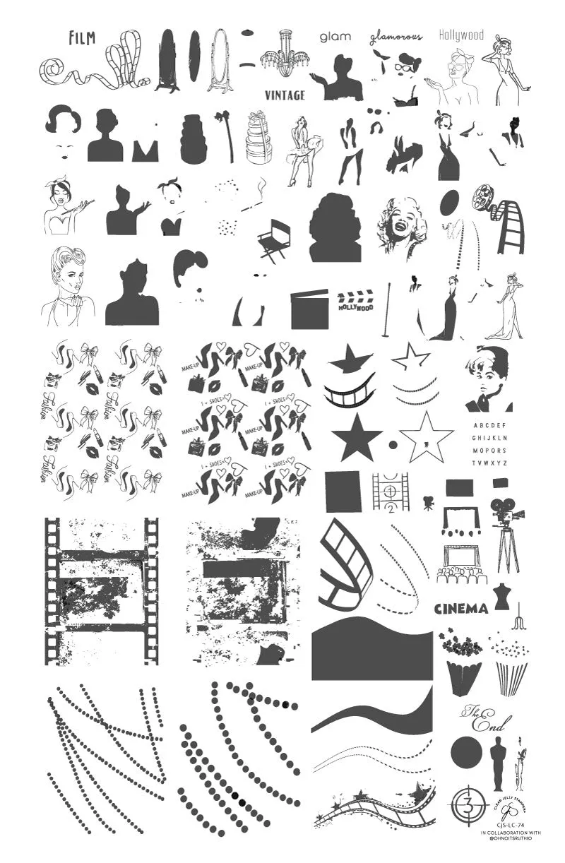 Clear Jelly Stamper Spotlight LC-74 stempelplade film