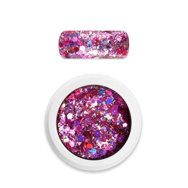 Moyra Holo Glitter Mix 20 Dark rose negleglitter 1 g