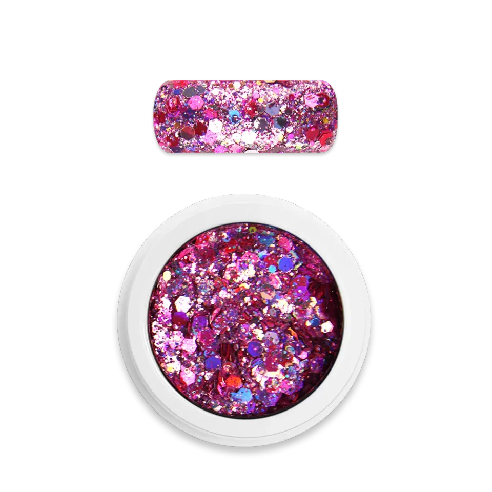 Moyra Holo Glitter Mix 20 Dark rose negleglitter 1 g
