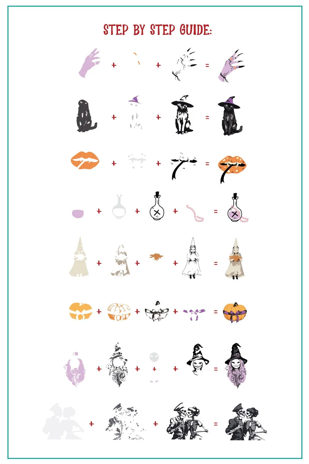Clear Jelly Stamper Spooktacular CjSH-116 stempelplade halloween