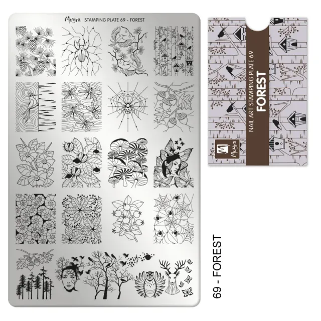 Moyra Stamping Plate 69 Forest negleplade stor