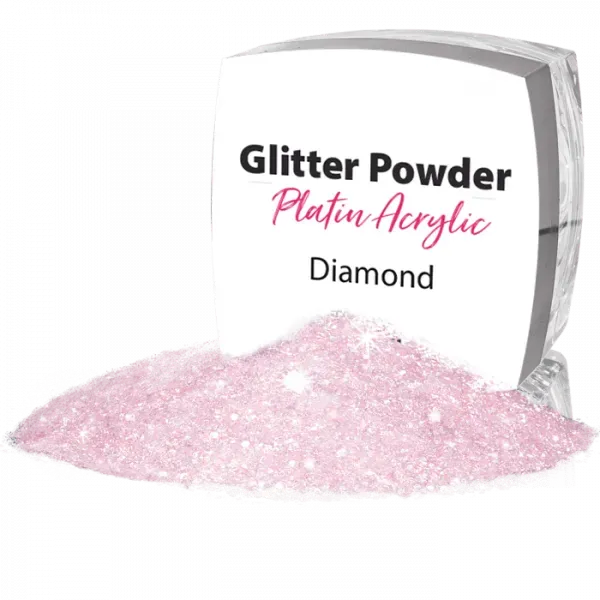 Nail Supply Platin Glamour Rosa akrylpulver 6g