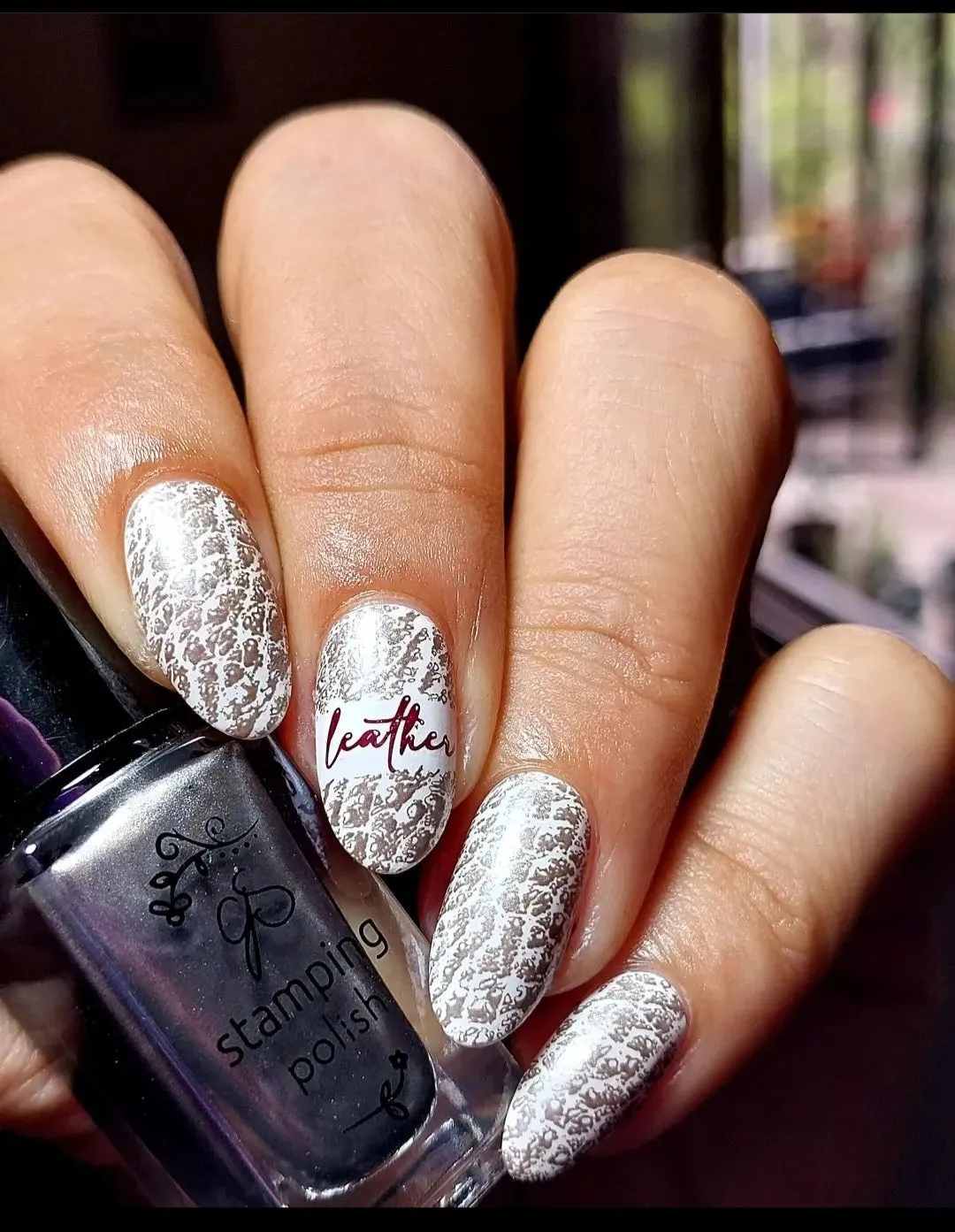 Clear Jelly Stamper Leather Lace CjSV-39 stamping blondeplade