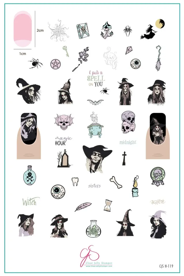 Clear Jelly Stamper CjSH-119 stampingplade halloween 14,5x9,5