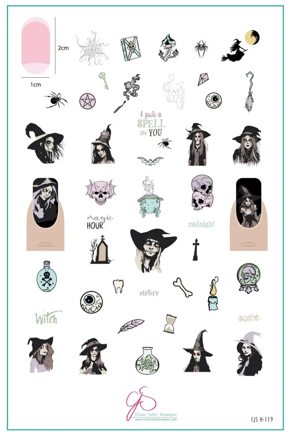 Clear Jelly Stamper CjSH-119 stampingplade halloween 14,5x9,5