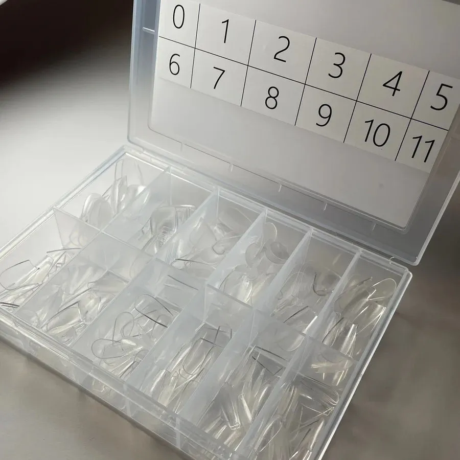 Clear Jelly Stamper Glam Go kunstige negle coffin short
