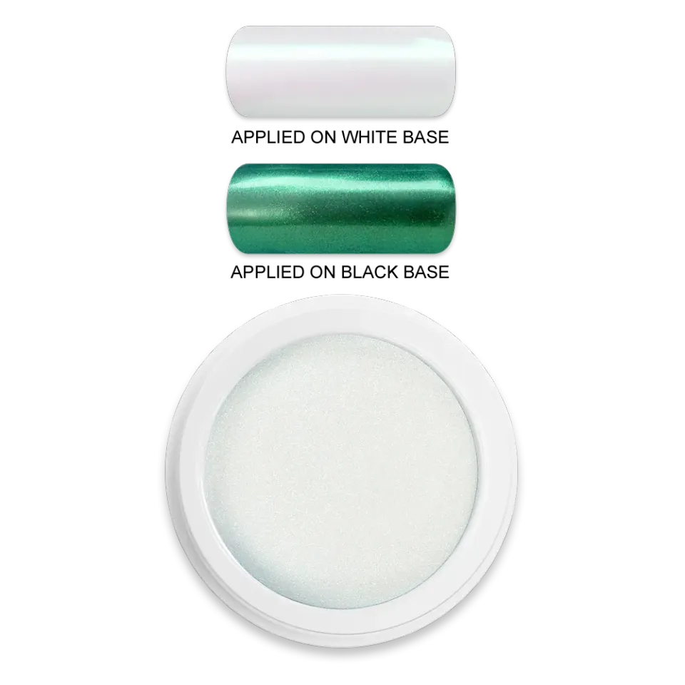 Moyra Shell Green effektpulver 1 g perlemor glans