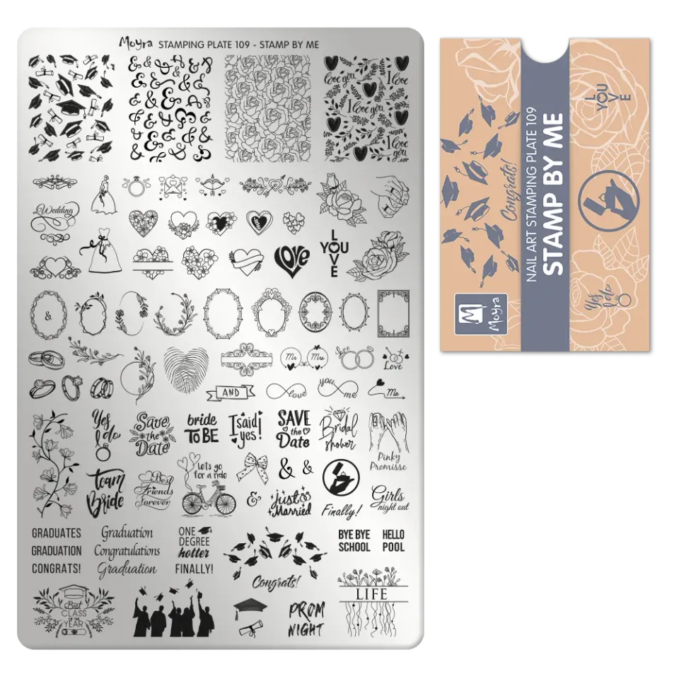 Moyra Stamping Plate 109 Stamp by me stempelplade