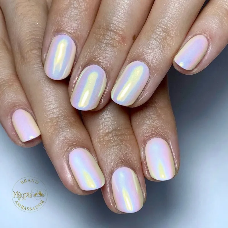 Indigo Nails Beautystones Shelly krompulver med spejlglans