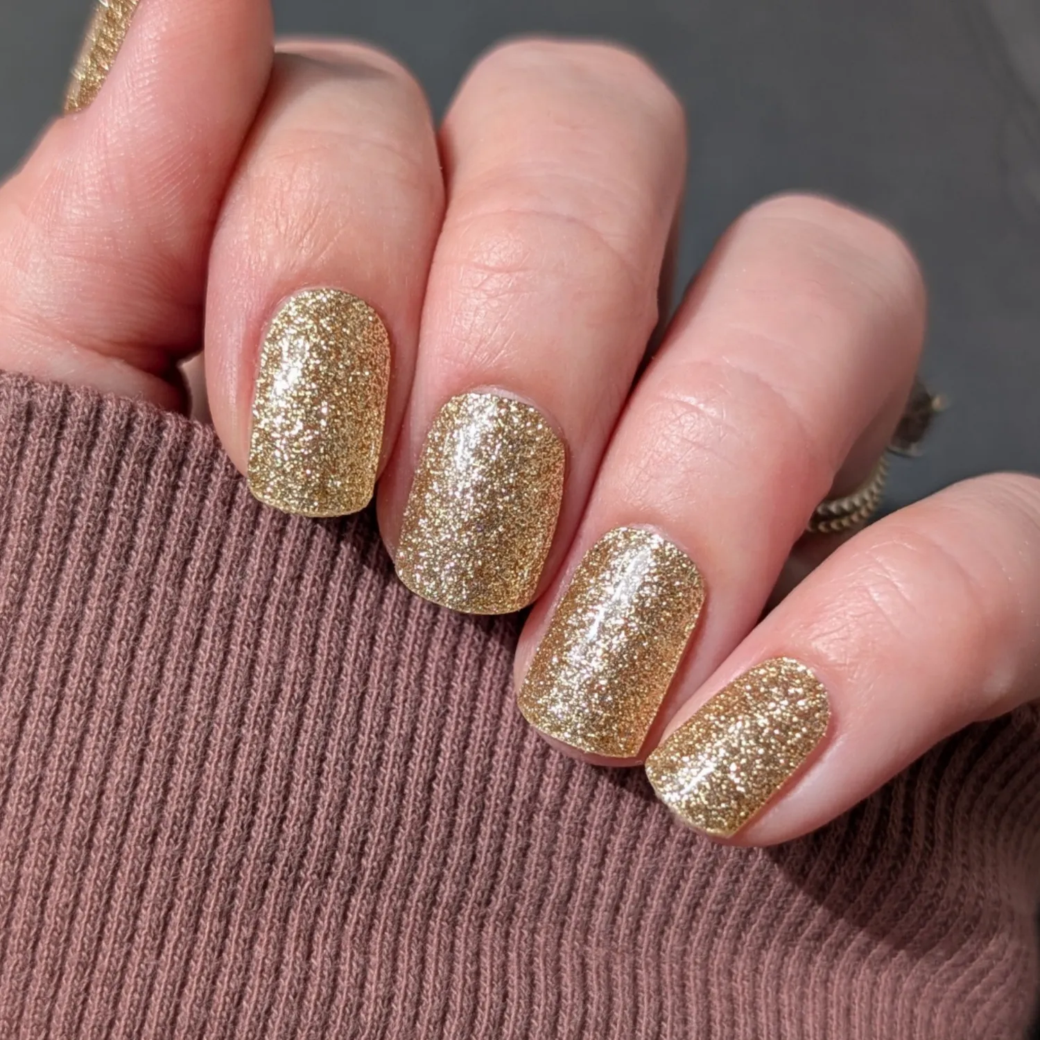 Clear Jelly Stamper Gel-ly Wraps 026 negle wraps guld shimmer