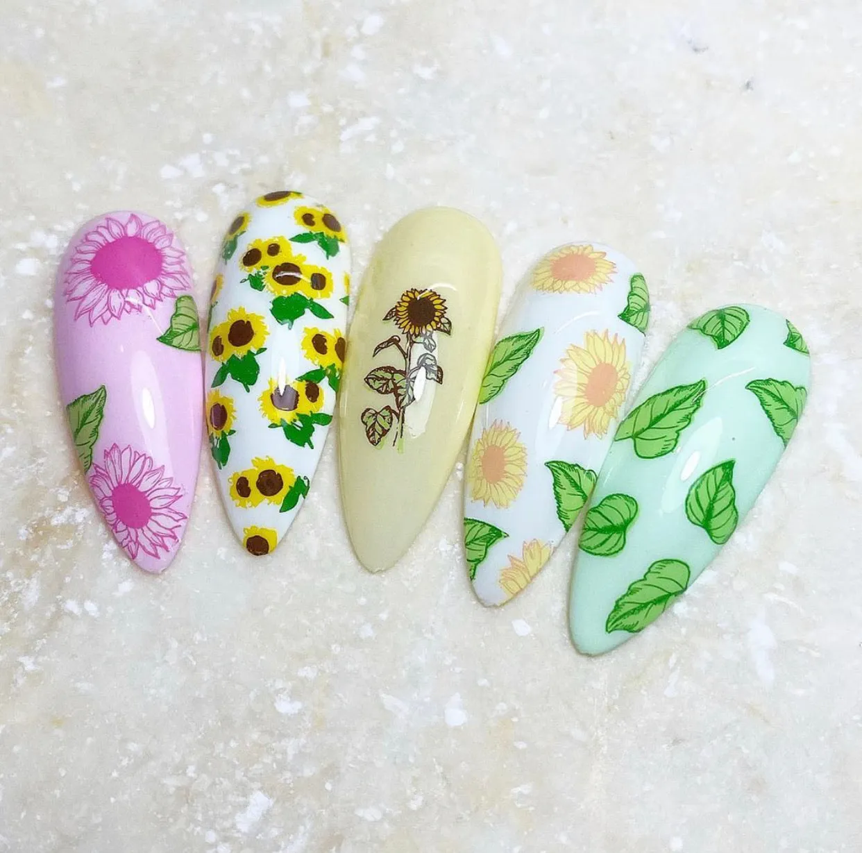 Clear Jelly Stamper CjS-163 Sunflowers stamping plade 8x8 cm
