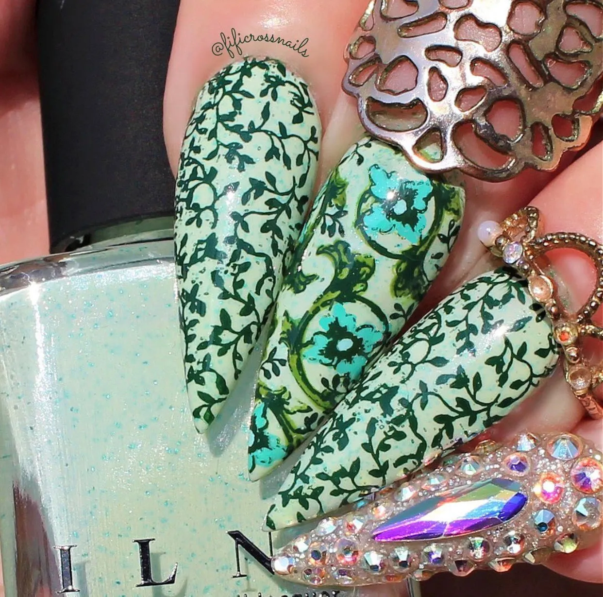Clear Jelly Stamper CjS-190 Dainty stempelplade grunge