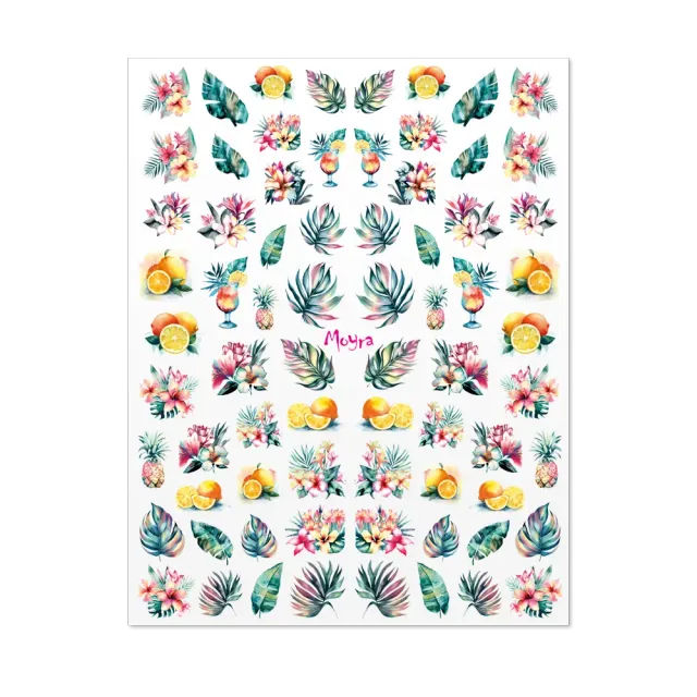 Moyra Nail No. 24 stickers selvklæbende ark