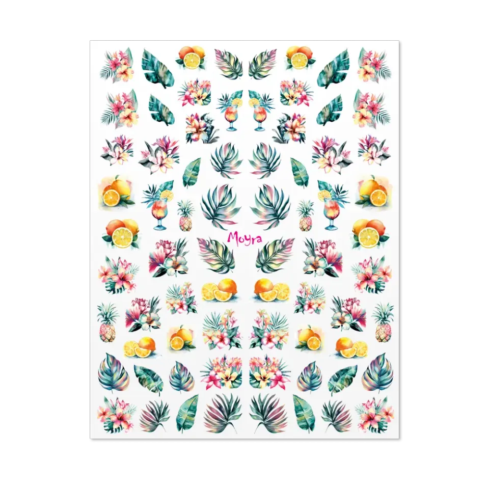 Moyra Nail No. 24 stickers selvklæbende ark
