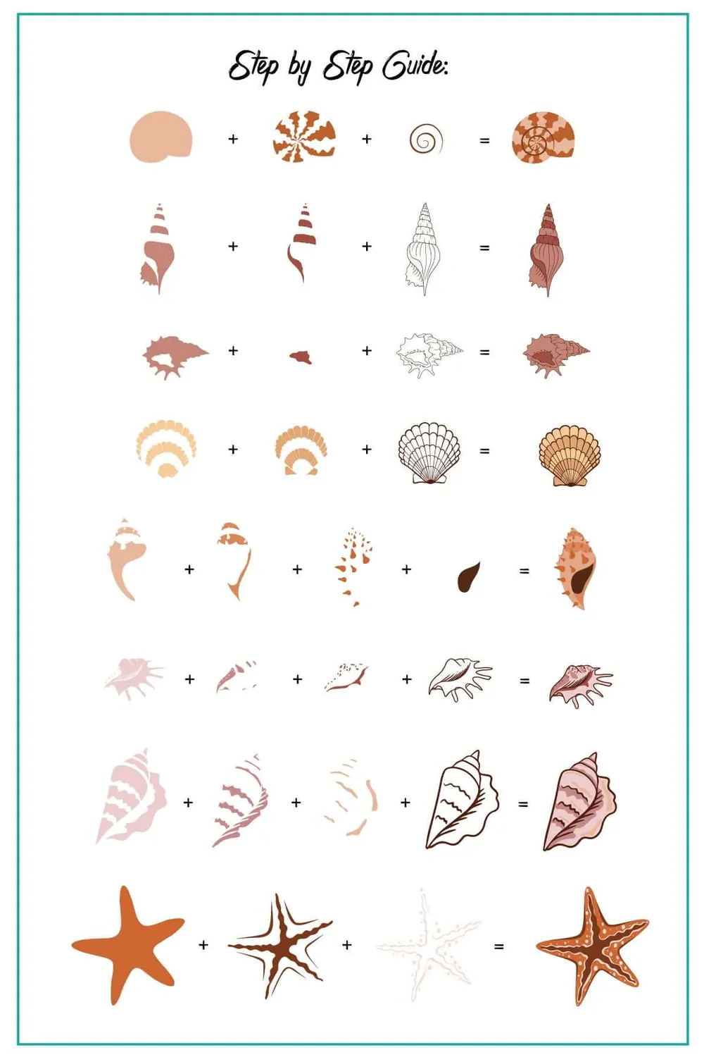Clear Jelly Stamper CjS-368 stampingplade She Sells Seashells
