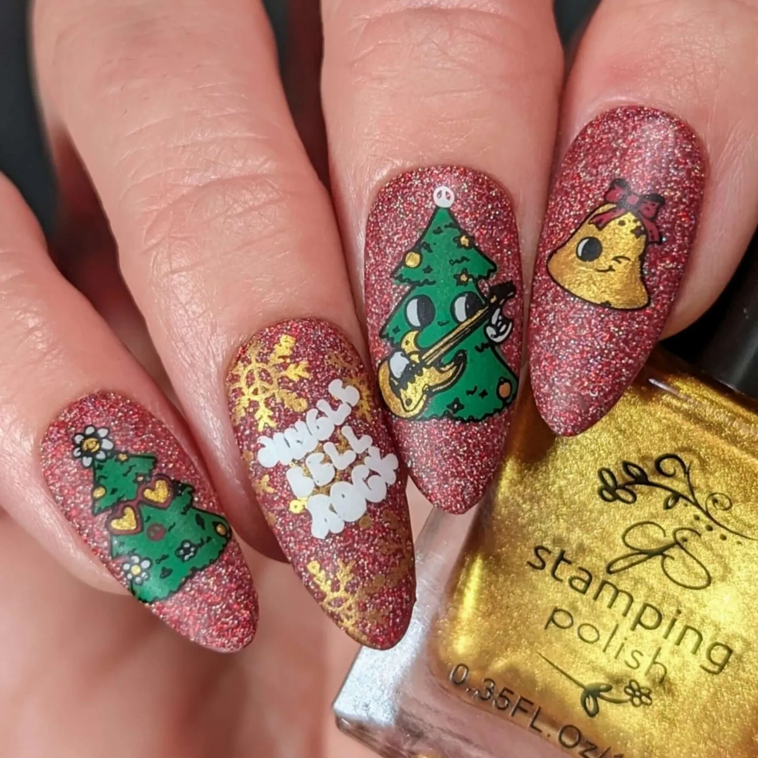 Clear Jelly Stamper CjSC-81 Groovy Christmas stempelplade jul