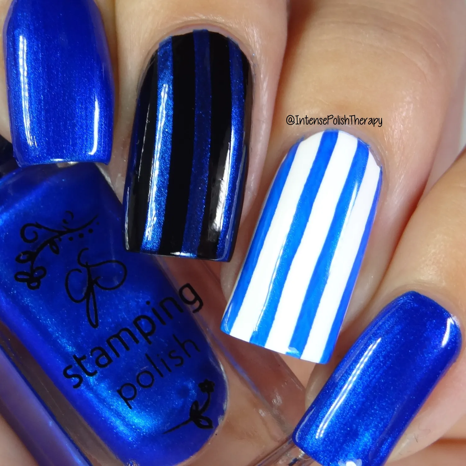 Clear Jelly Stamper 32 Blue Right On By stamping neglelak blå 5 ml
