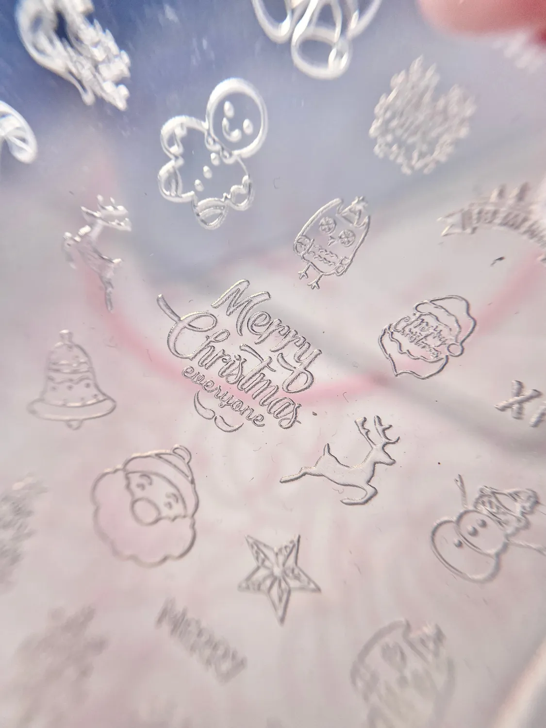 Clear Jelly Stamper KoKo Claire 3D gelform holiday snefnug