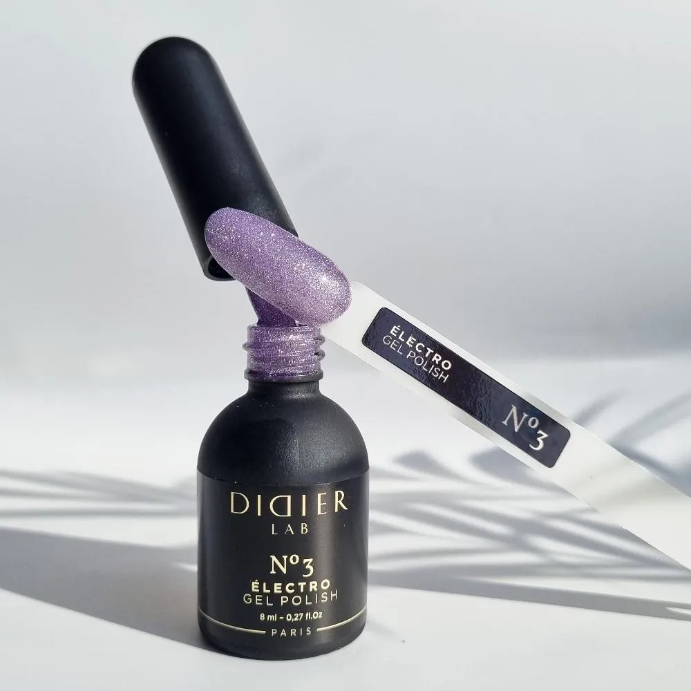 Didier Lab Electro No3 gellak lilla glitter