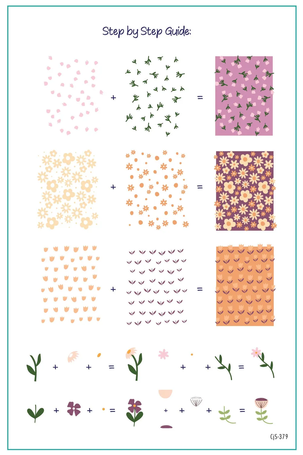 Clear Jelly Stamper CjS-379 Bloom Baby Bloom stamping plade blomster