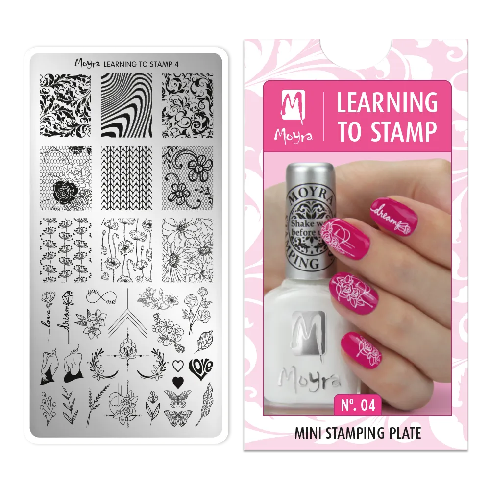 Moyra Learning to Stamp stamping sæt No. 04 - 5 dele