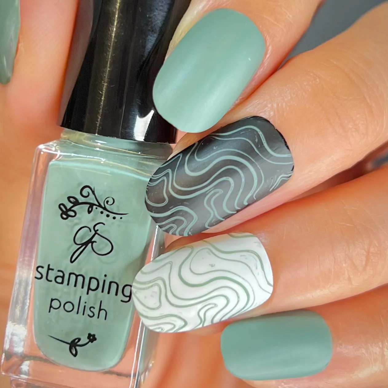 Clear Jelly Stamper 137 Winter Sage stamping lak grøn 5 ml