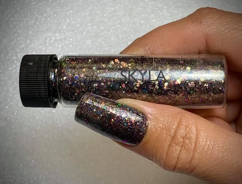 Indigo Nails Skyla Glitter negleglitter lys blå