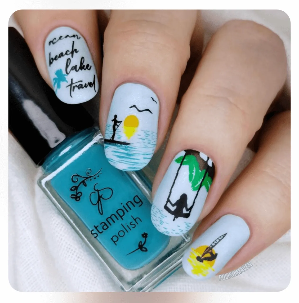 Clear Jelly Stamper CjS-305 Summer Silhouettes stampingplade sommer