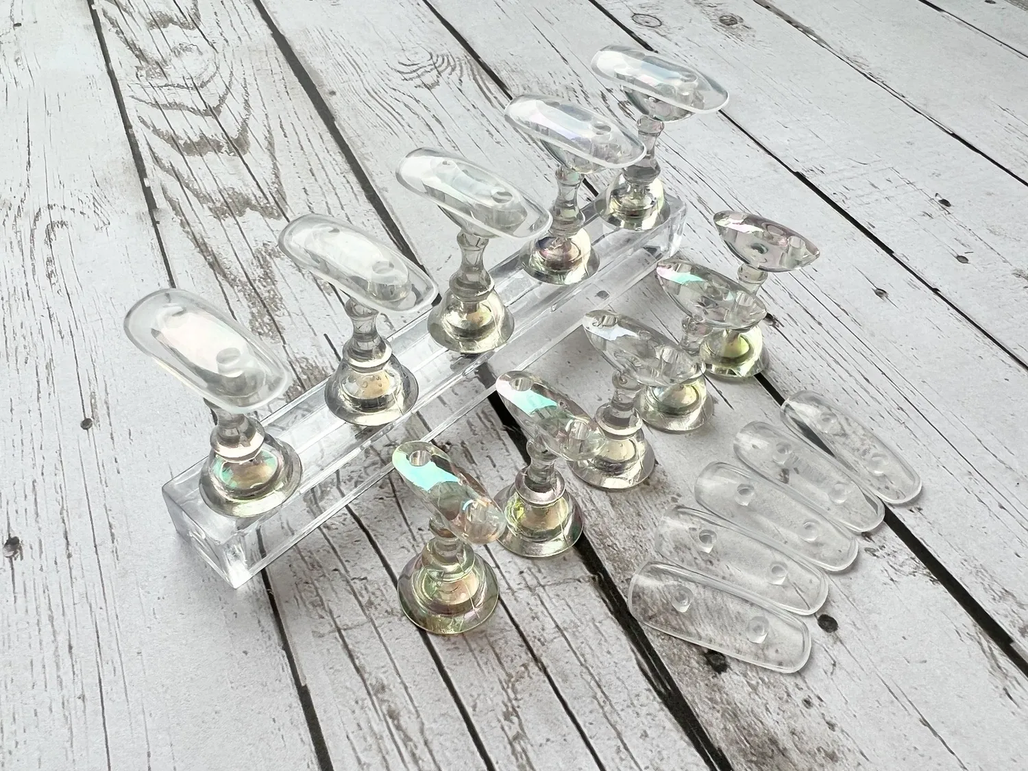 Clear Jelly Stamper CjS Demo Tip Tin tipholder 10 tips metaldåse
