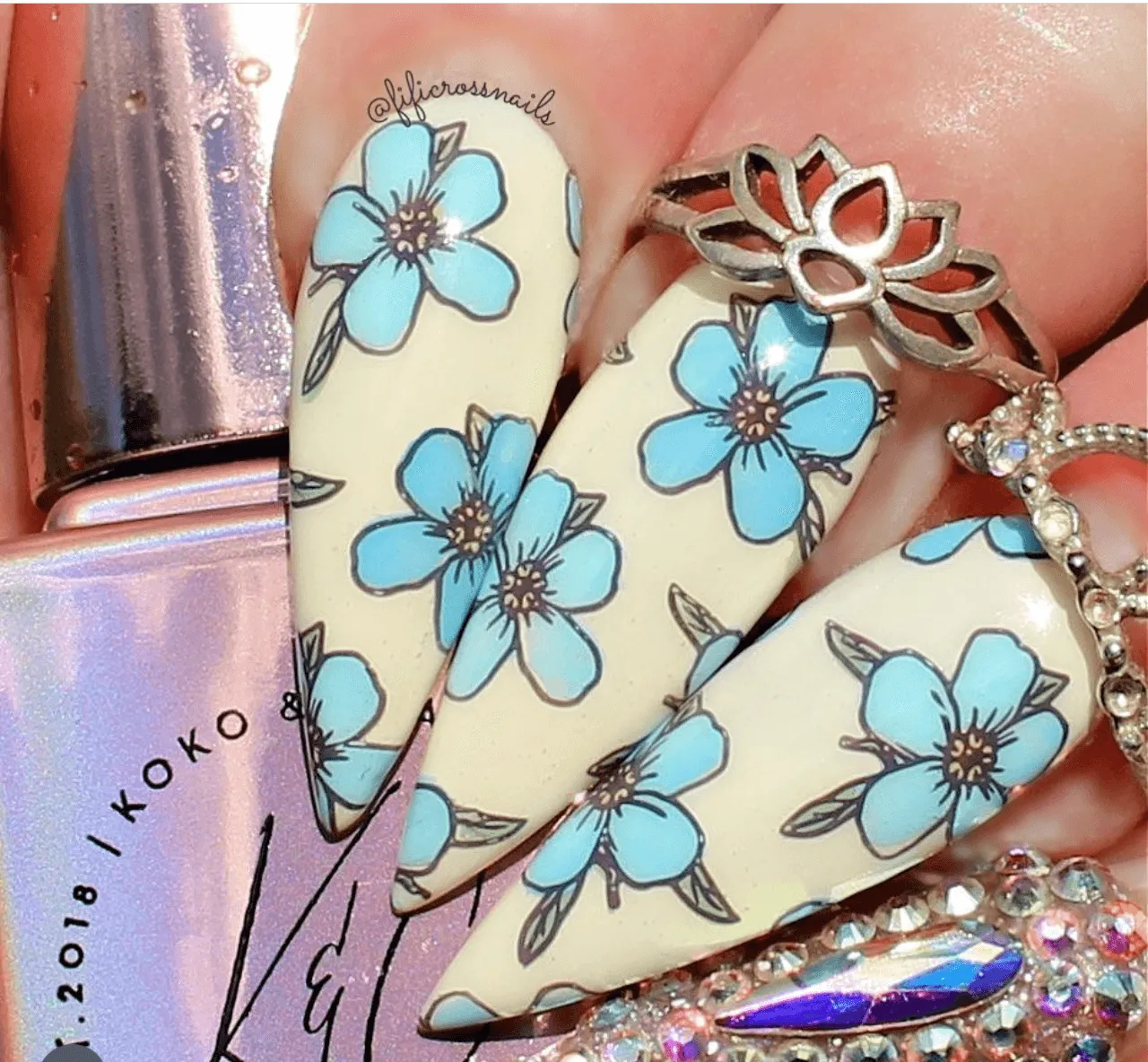 Clear Jelly Stamper Finest Florals CJS-261 negleplade blomster