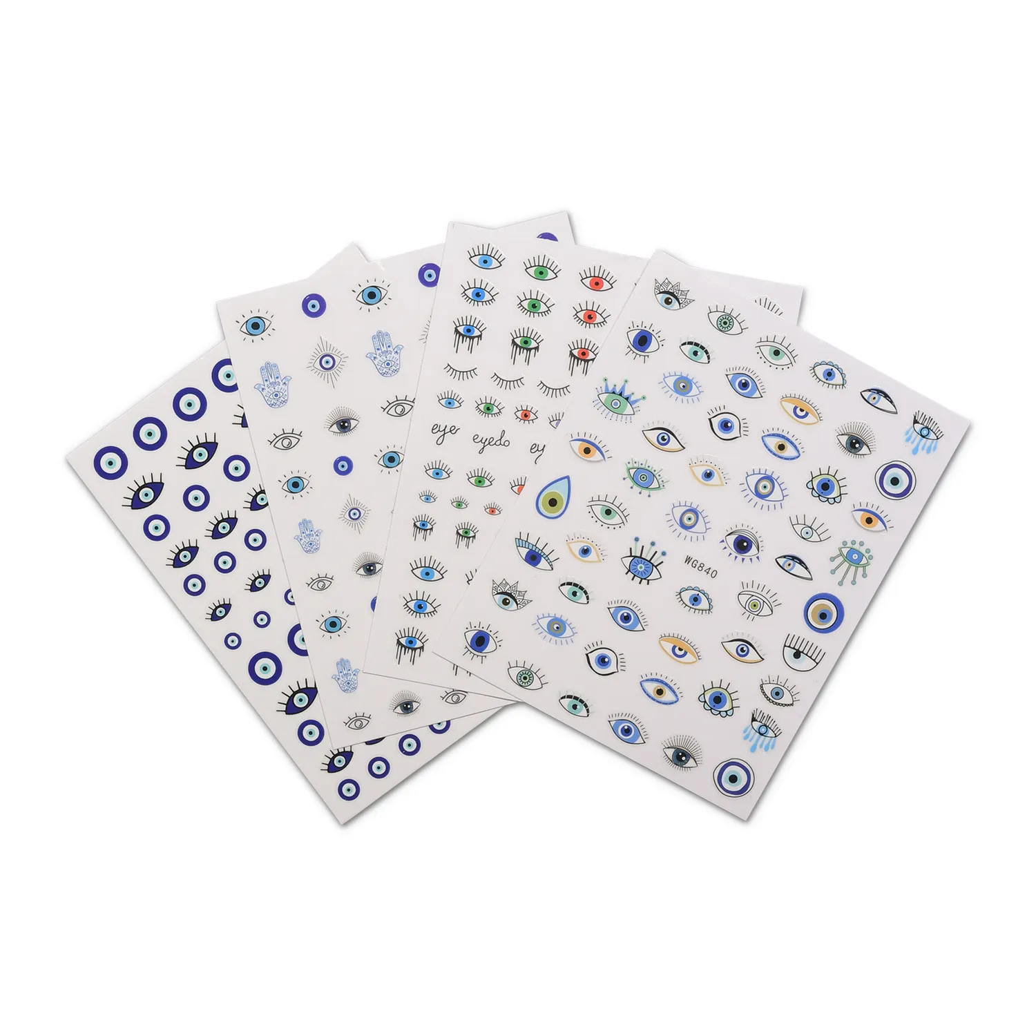 Moonflair Nail Art Stickers negle Evil Eye Mix