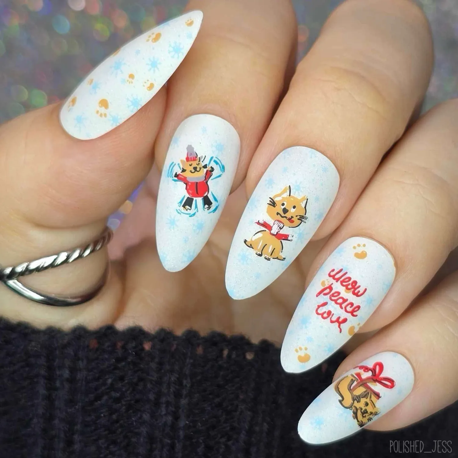 Clear Jelly Stamper Catmas CjSC-67 stamping plade 8x8 cm kattejul