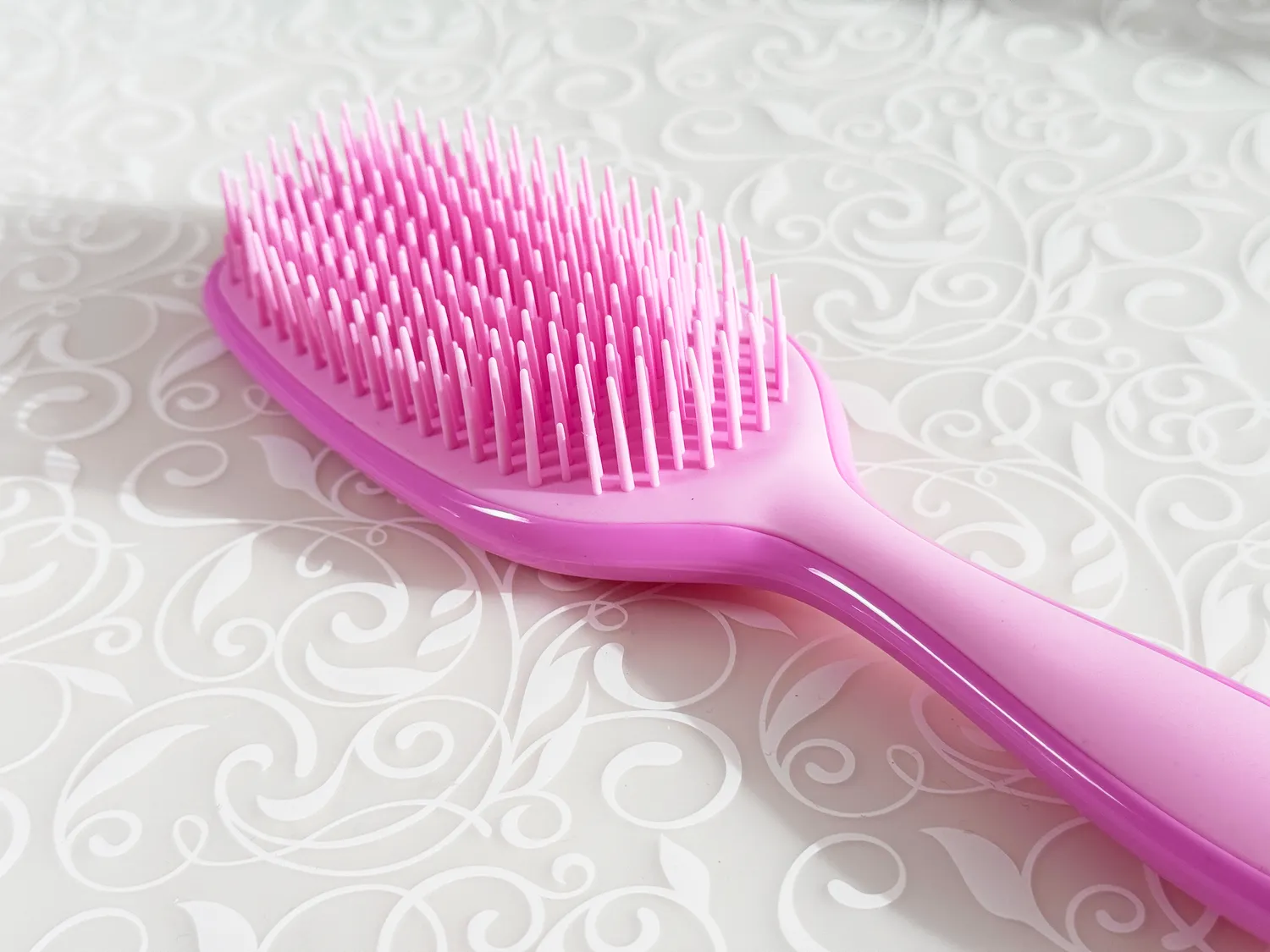 Clear Jelly Stamper Detangle hårbørste pink