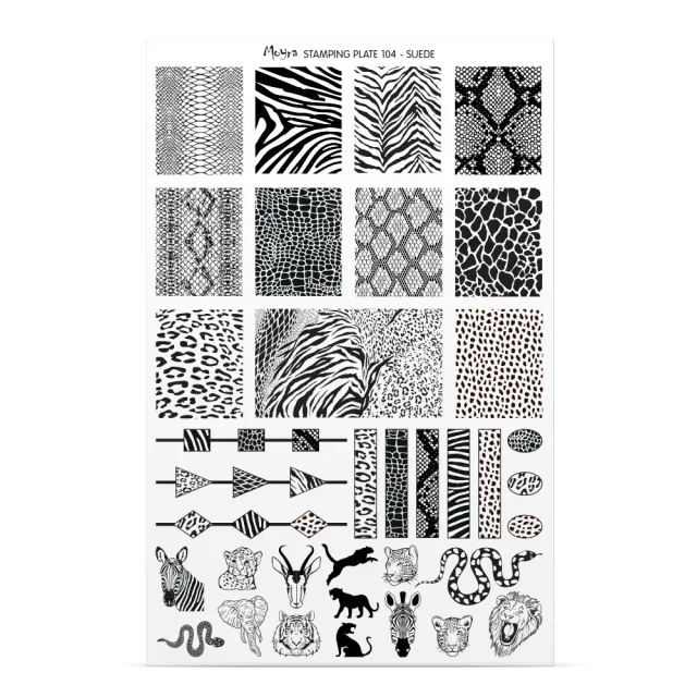 Moyra Try-on No. 104 stamping prøveark gennemsigtig