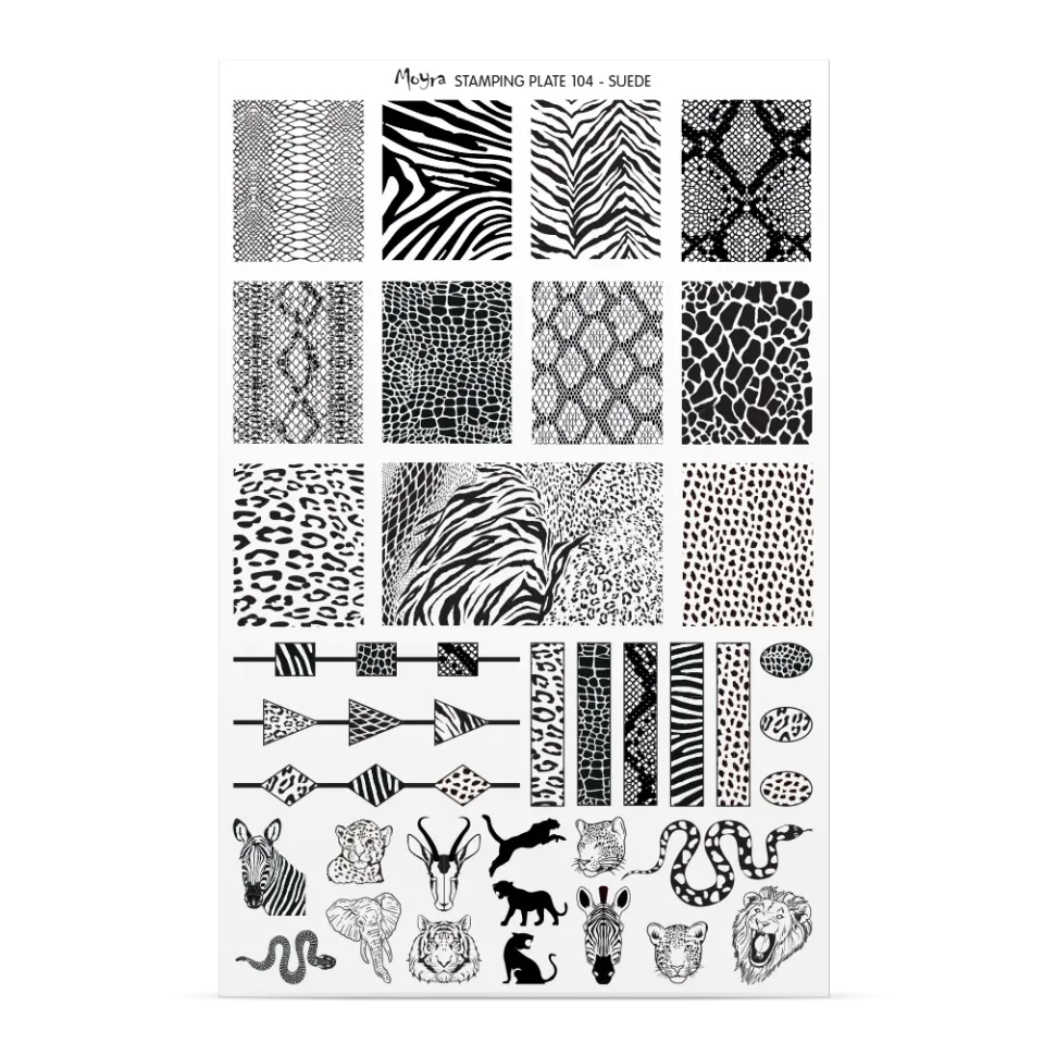 Moyra Try-on No. 104 stamping prøveark gennemsigtig