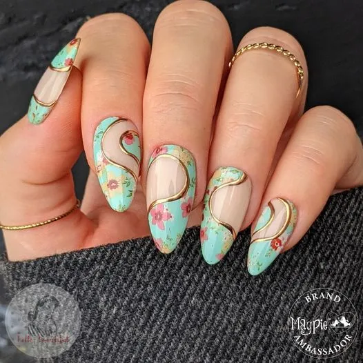 Indigo Nails Basil neglefolie til nail art